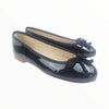 Damen-Ballerinas-Mutter-Kind-Runde-Spitze-PAULA-Lackleder-Schwarz