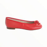 Damen-Ballerinas-Mutter-Kind-Runde-Spitze-PAULA-rot