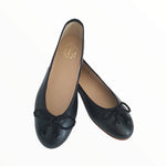 Damen-Ballerinas-Mutter-Kind-Runde-Spitze-PAULA-schwarz