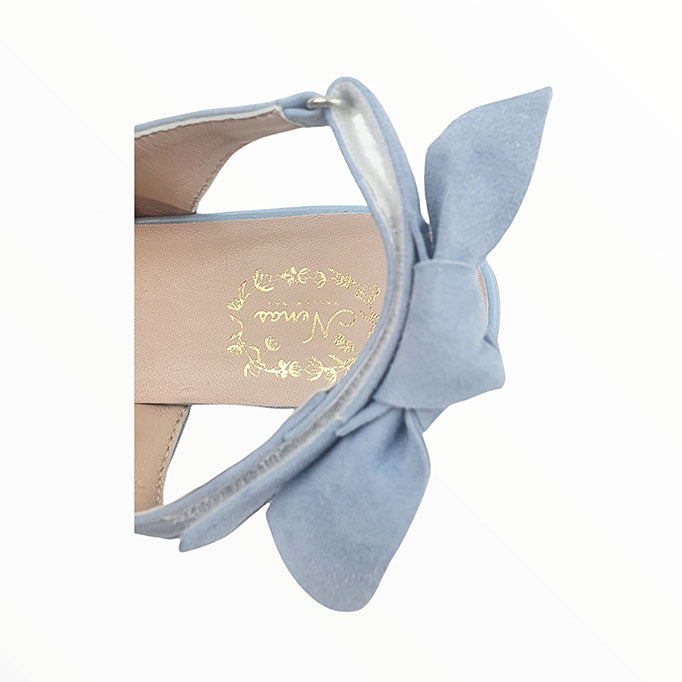 Damen-Ballerinas-Mutter-Kind-Spitz-Spitze-Carlota-Blau